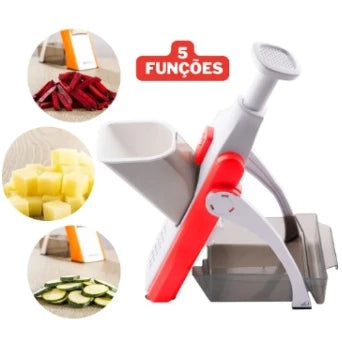 Cortador Fatiador Mandoline Multifuncional 5 Funções